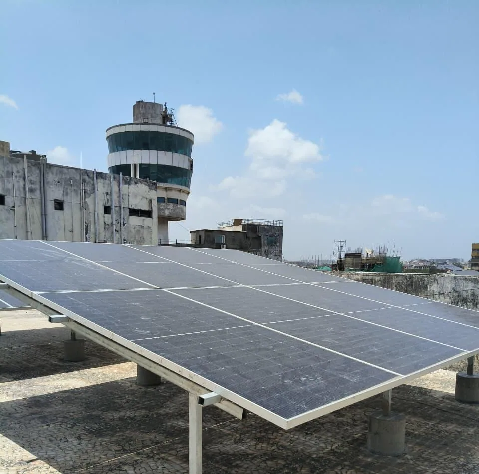 Electrical installation work at Surat Airport
